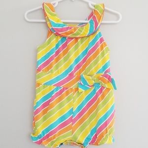 🌈J. Khaki Girl's Rainbow Romper